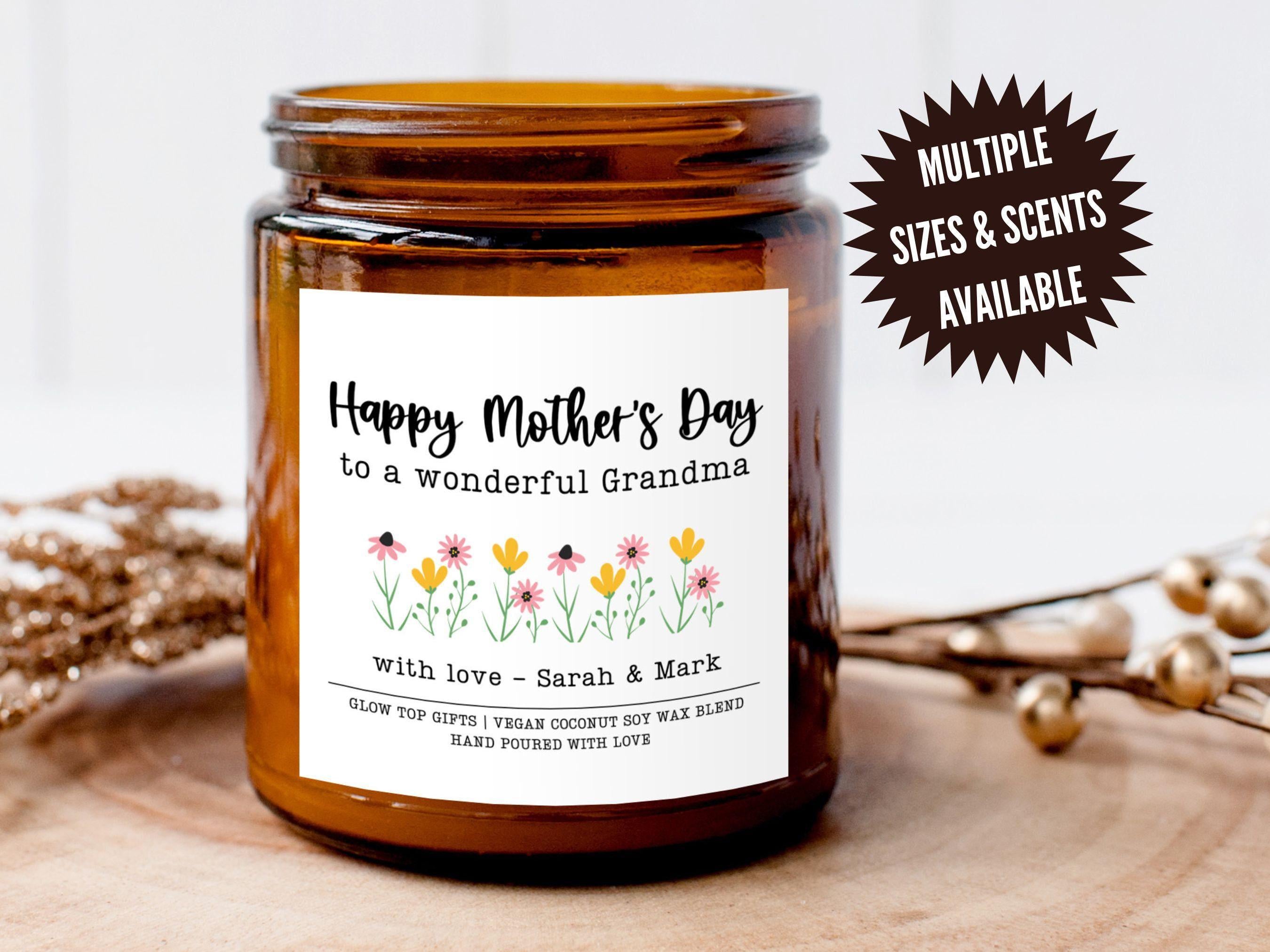Mother's Day Gift for Grandma, Custom Gift for Grandma, Personalized Mother's Day Candle for Grandma, Gift for Grandma, Grandma Mother's