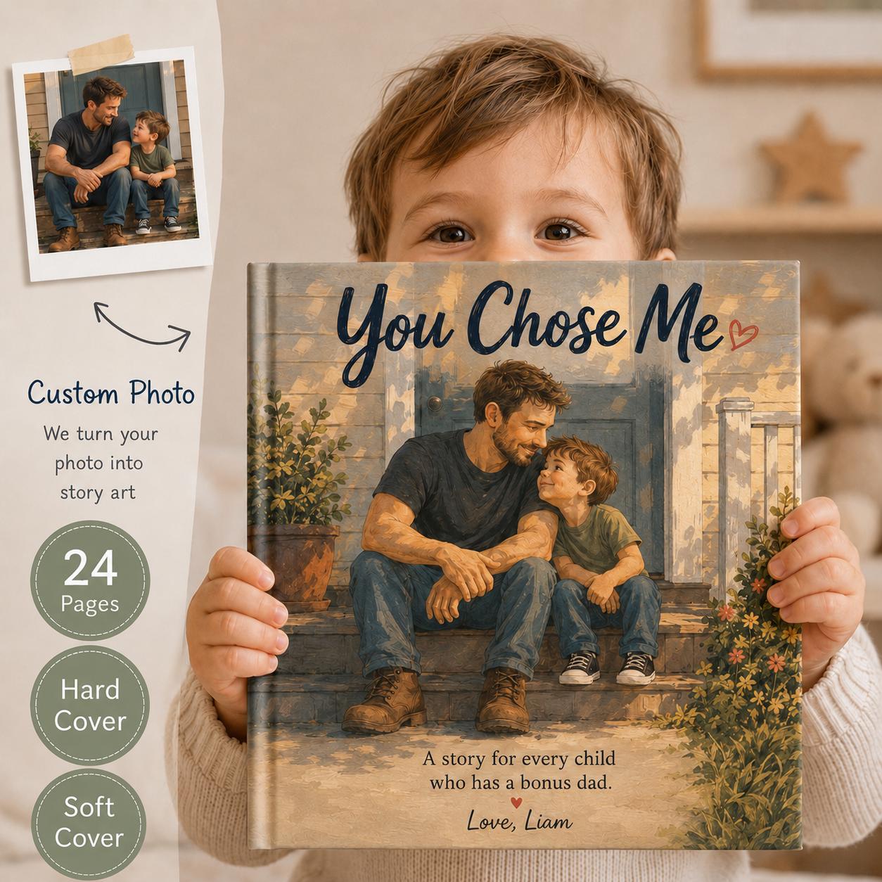 Personalized Why I Love My Daddy Children Book, Father’s Day Gift, Custom Father Daughter Kids Book, Dad Keepsake Gift From Child