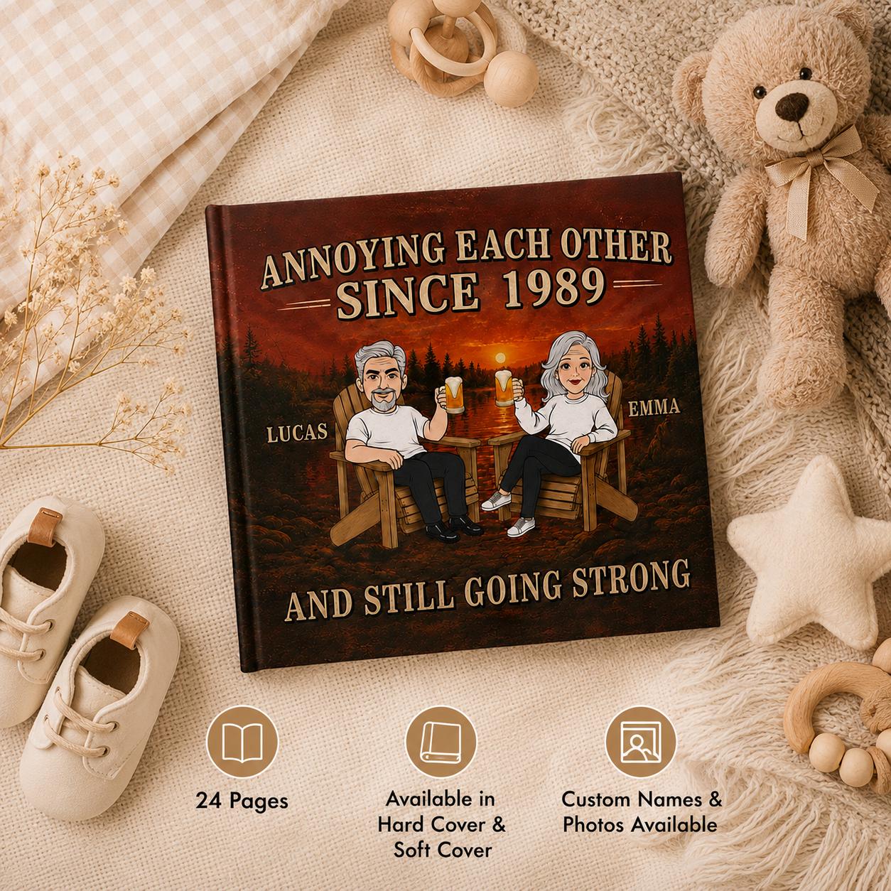 Personalized Annoying Each Other And Still Going Strong Story Book, Funny Anniversary Wedding Book Gift, Retirement Gift, Gift For Her Him