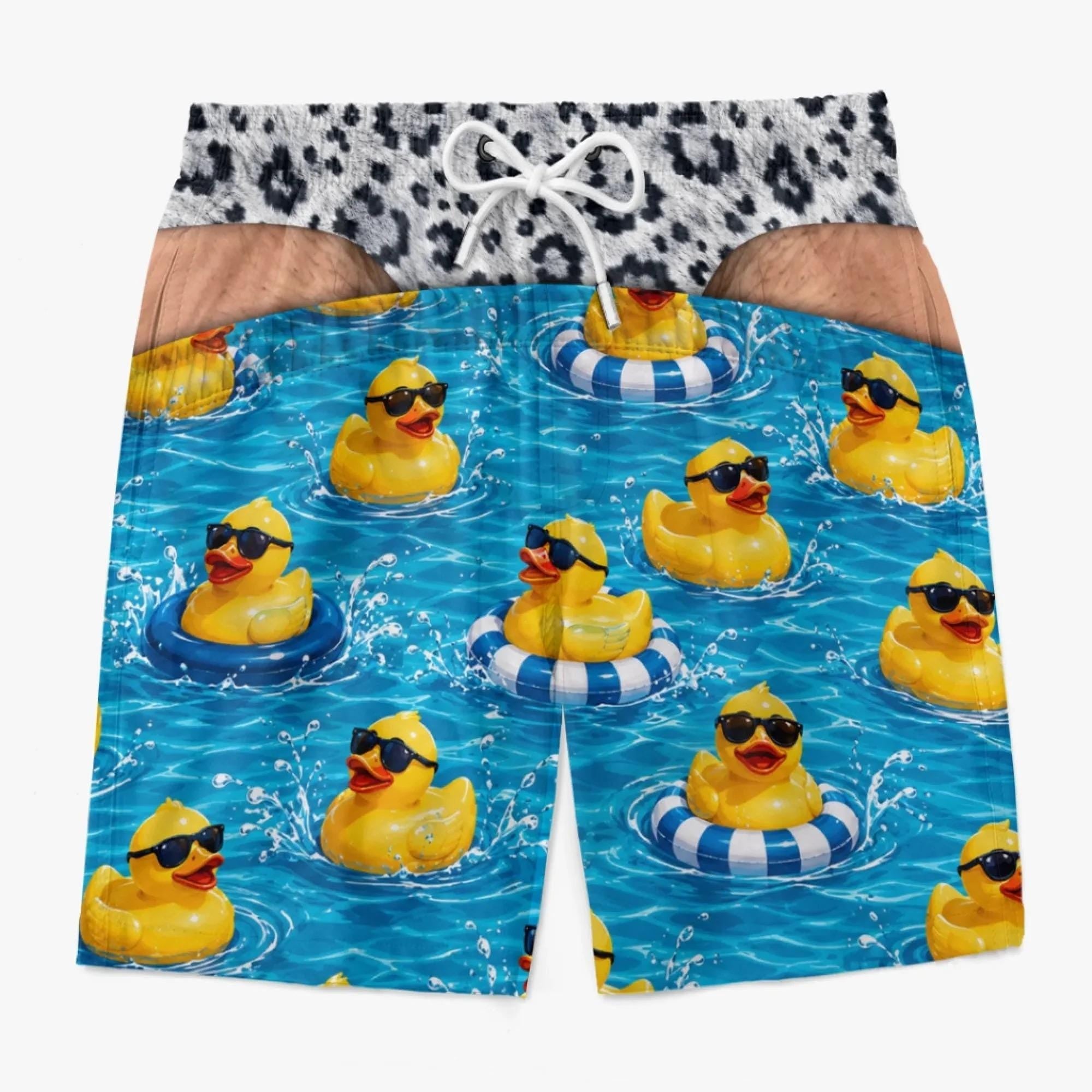 Personalized Funny Men Swim Trunks, Custom Beach Shorts Bathing Suit, Funny Birthday Gift For Husband