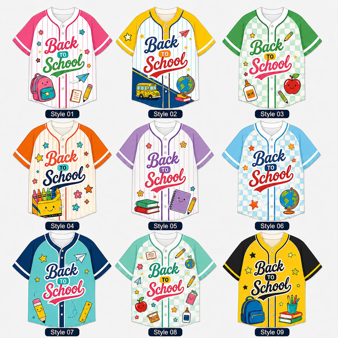 Personalized Back To School Kids Baseball Jersey, Back To School Outfit, School Jersey Shirt
