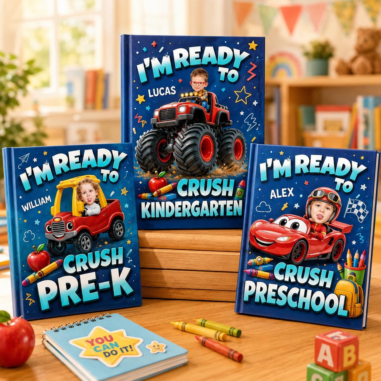 Personalized Children’s Book, Custom Face Kid Preschool Pre-K Kindergarten Story, Gift for Boys and Girls