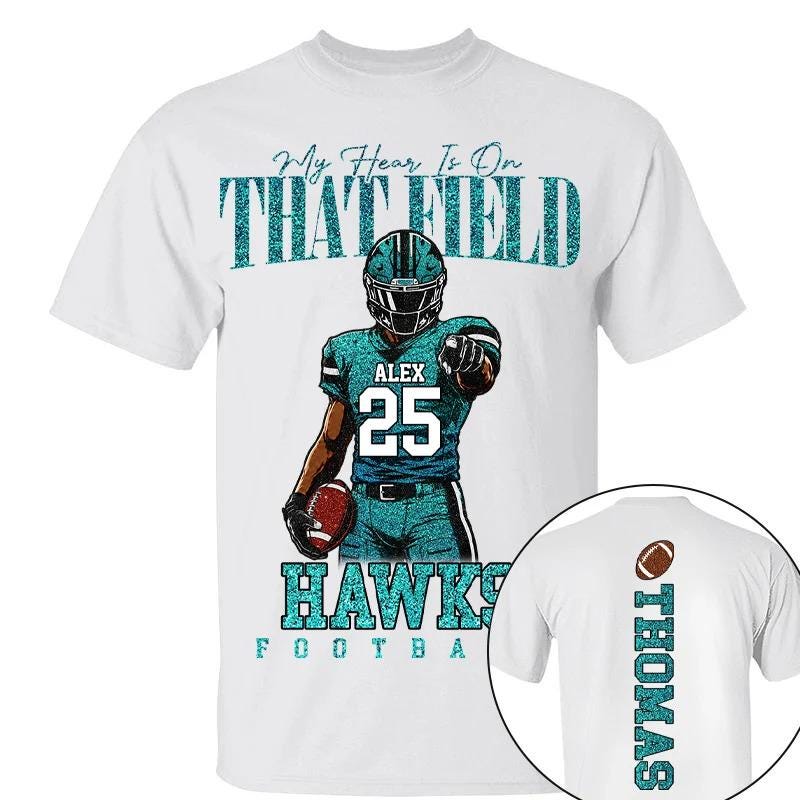 Custom Football Mom Shirt -I Will Always Be Your Biggest Fan -Personalized Player Name Number Sweatshirt Hoodie,Gift For Mom Dad Grandparent