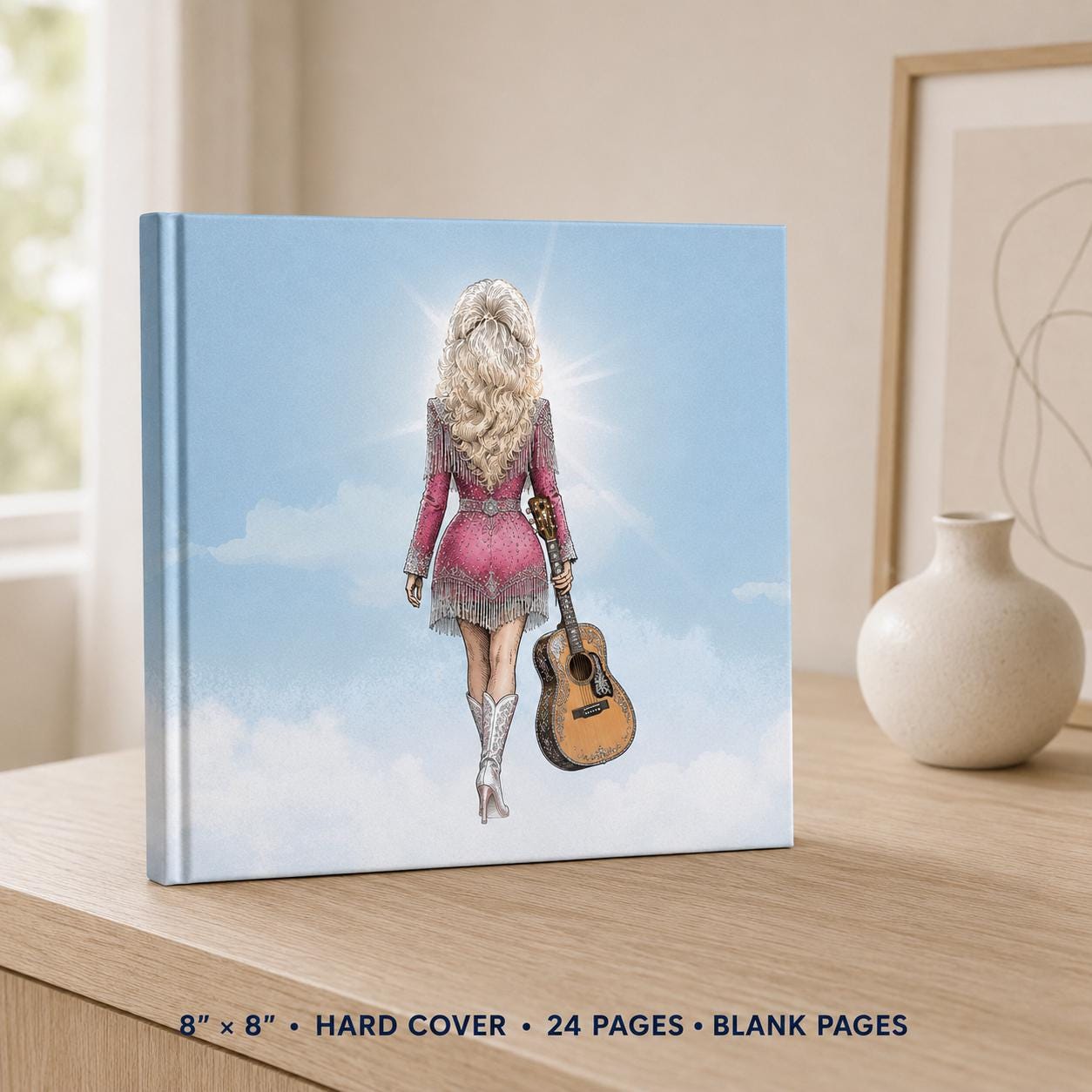 Dolly Parton Memorial Book Keepsake, Memorial Guest Book, Country Music Keepsake Gift
