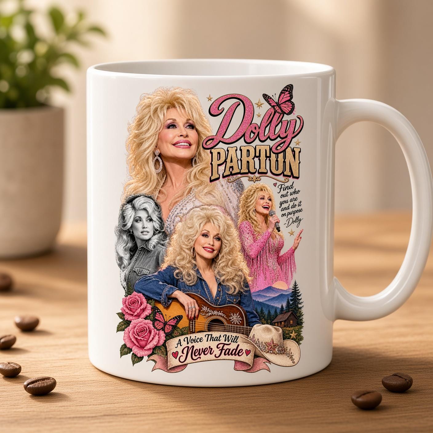 Dolly Parton Memorial Coffee Mug, Country Music Tribute Cup, In Loving Memory Gift for Fans, RIP Dolly Parton Keepsake Mug