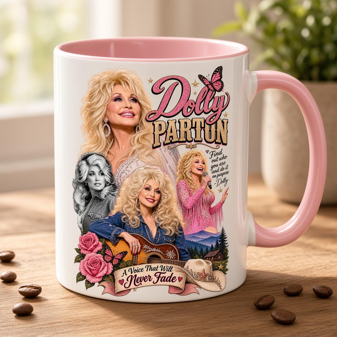 Dolly Parton Memorial Coffee Mug, Country Music Tribute Cup, In Loving Memory Gift for Fans, RIP Dolly Parton Keepsake Mug