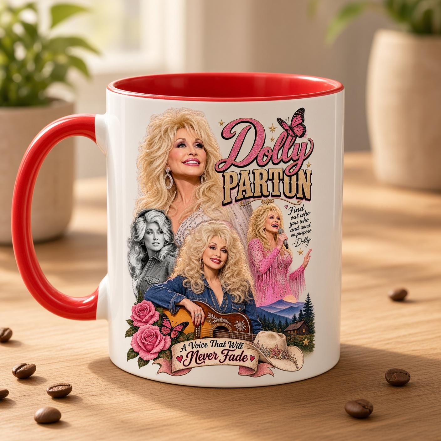 Dolly Parton Memorial Coffee Mug, Country Music Tribute Cup, In Loving Memory Gift for Fans, RIP Dolly Parton Keepsake Mug