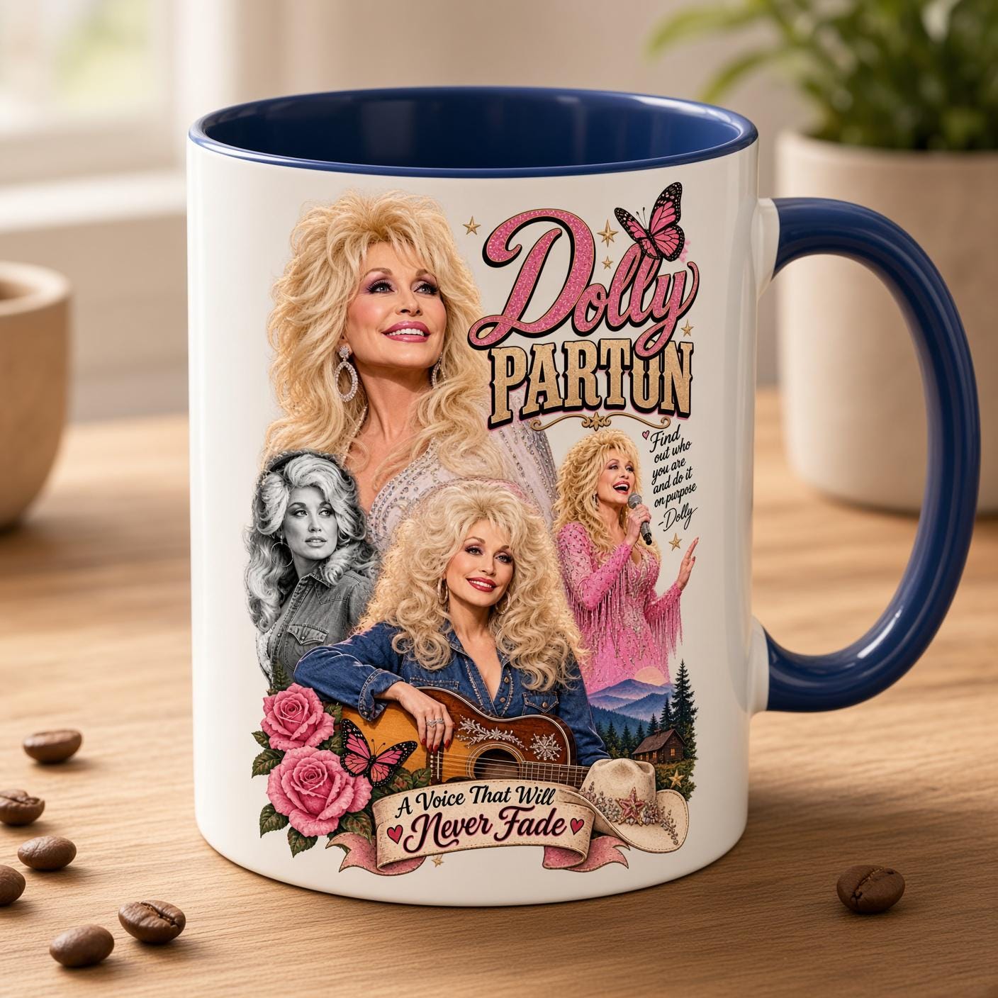 Dolly Parton Memorial Coffee Mug, Country Music Tribute Cup, In Loving Memory Gift for Fans, RIP Dolly Parton Keepsake Mug