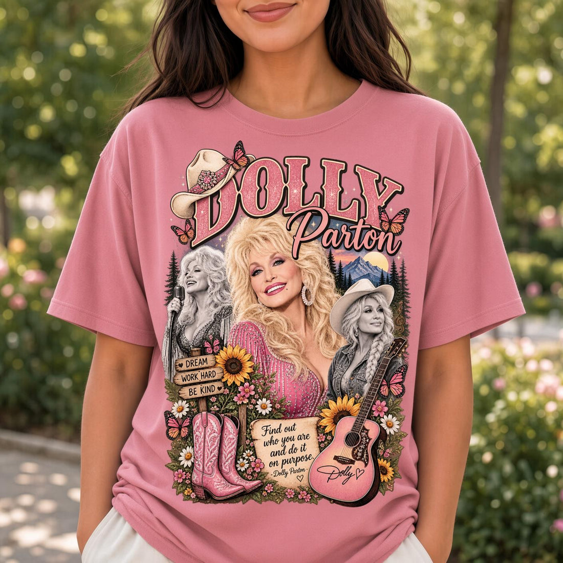 Dolly Memorial Comfort Colors Shirt, Country Music Tribute Tee, Retro Western Music Lover Gift