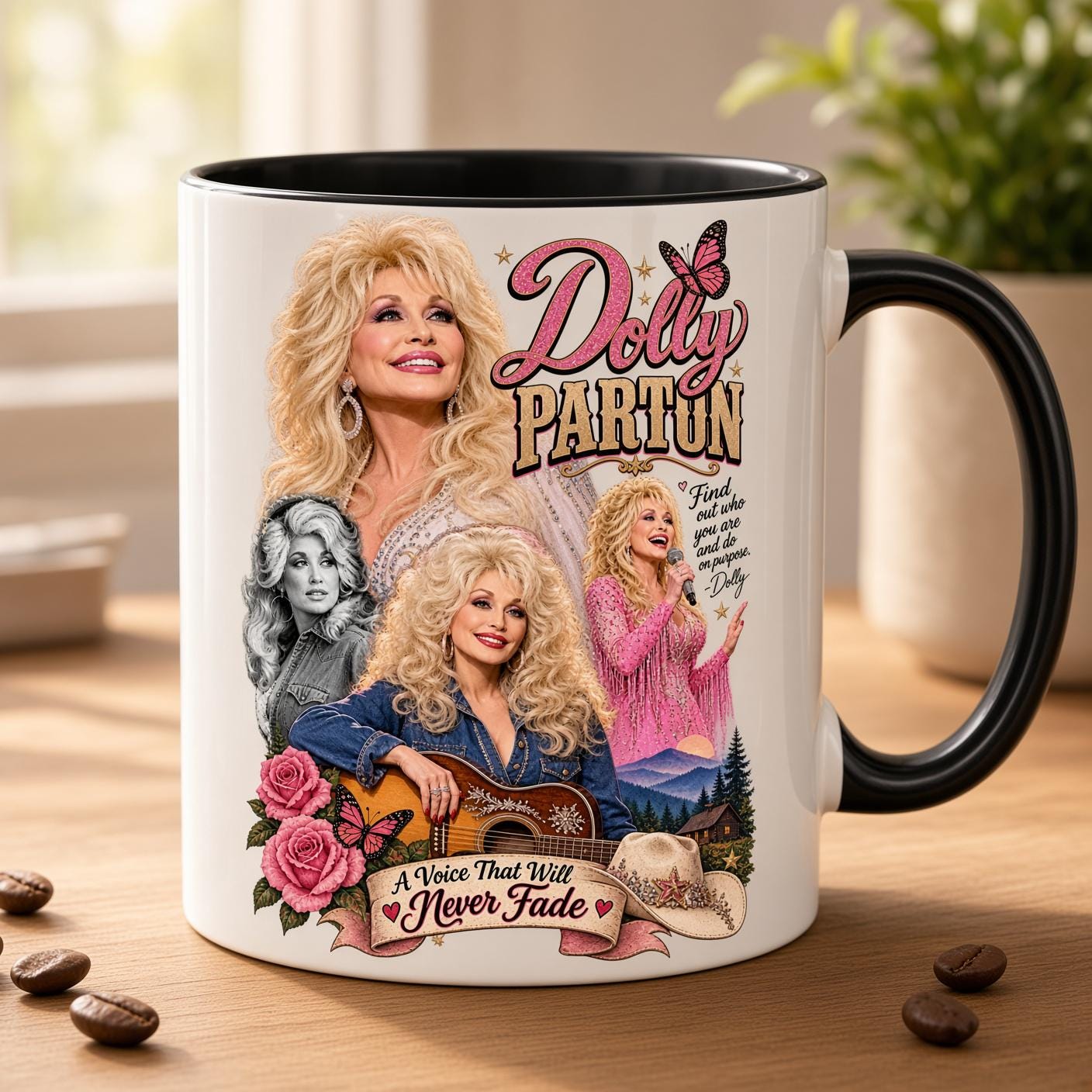 Dolly Parton Memorial Coffee Mug, Country Music Tribute Cup, In Loving Memory Gift for Fans, RIP Dolly Parton Keepsake Mug